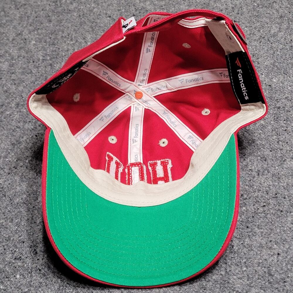 Houston Texans Hat Dad Cap Mens Red Fanatics Strapback Curved Bill Low Adult - Picture 10 of 14
